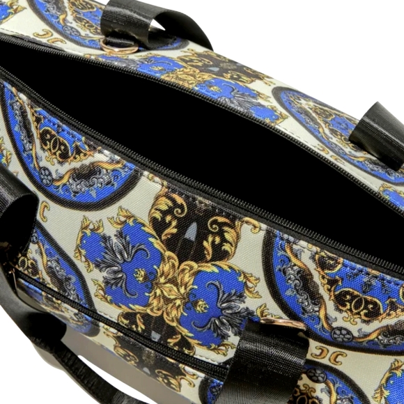 ALICE +OLIVIA Duffle Bag - Regal Romance in Sapphire Blue - Picture 4 of 7